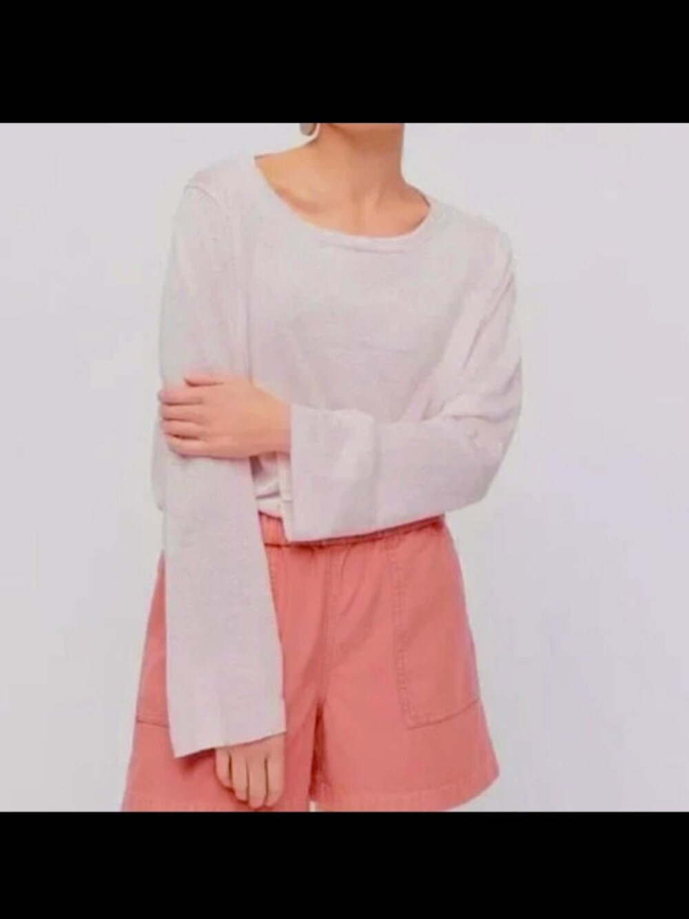 J.Crew Pink 100% Linen Top